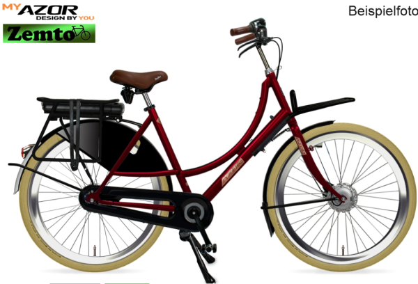 AZOR E-Bike Oma Pick up, Mittelmotor, 28 Zoll, 7 Gang, konfigurierbar